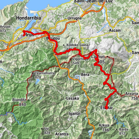 La Basque - Lizuniaga - Landagañetako lepoa - Irun