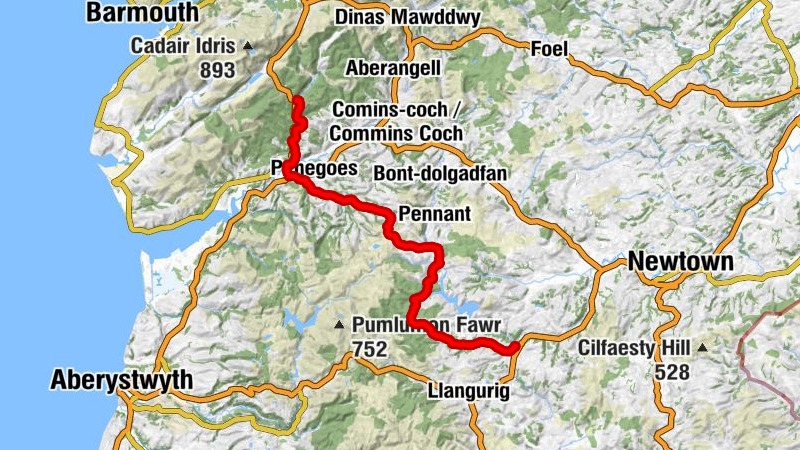 Corris - Machynlleth - Llanidloes