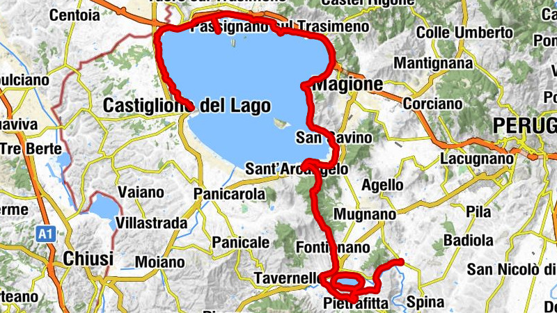 Castiglione della Valle - Trattoria Faliero (da Maria) - Chiesa di San Cristoforo - Castiglione del Lago