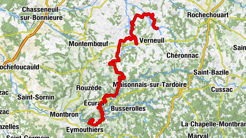 Le Chambon - Chez Donnet - Le Vallon - Pressignac