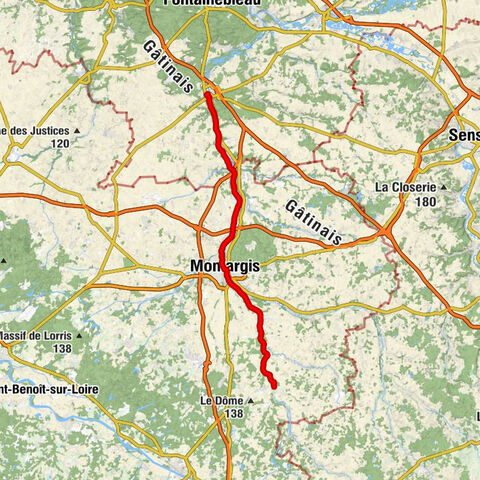 Nemours - Chalette-sur-Loing - Montargis - Faubourg du Puyrault