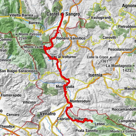 Castel di Sangro - Montenero Val Cocchiara - Botte 40 - Gallo Matese