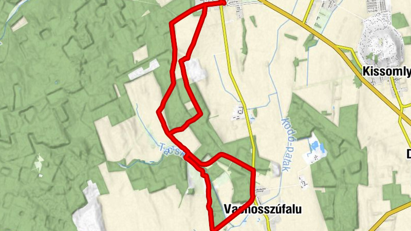 Káld - Vashosszúfalu - Vaj-rét