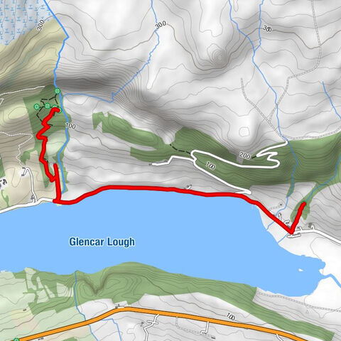 Tormore - Glencar Lough Viewpoint - Glencar Waterfall - Largandoon