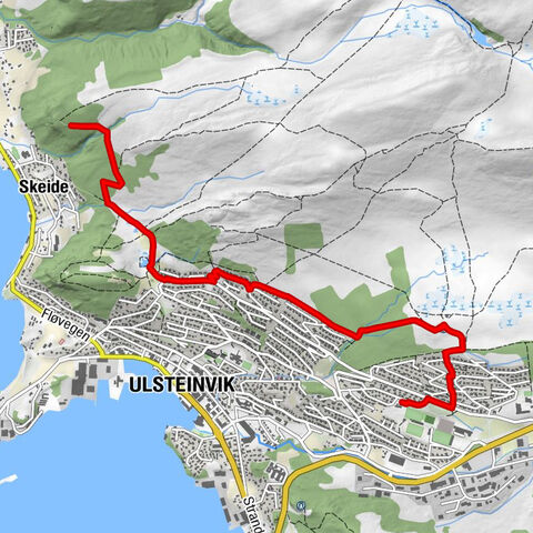 Ulstein - Onglasætra - Ulsteinvik - Skeide