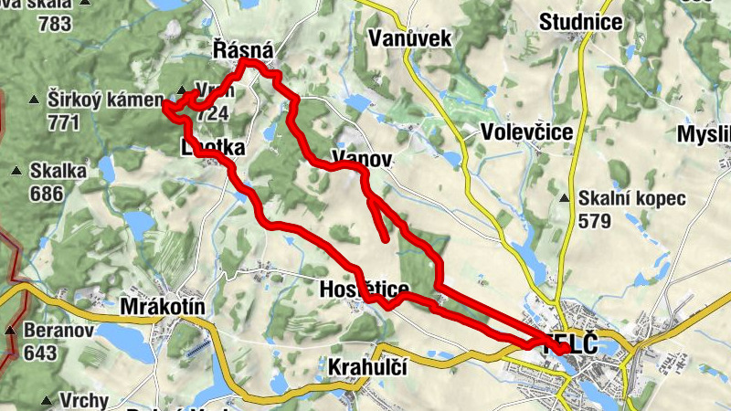 Telč - sv. Jakub - Vrch - Vnitřní Město