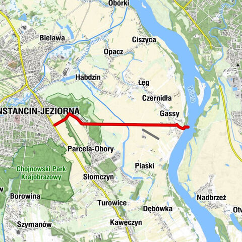 Konstancin-Jeziorna - Obory - Gassy - Gassy-Kopyty
