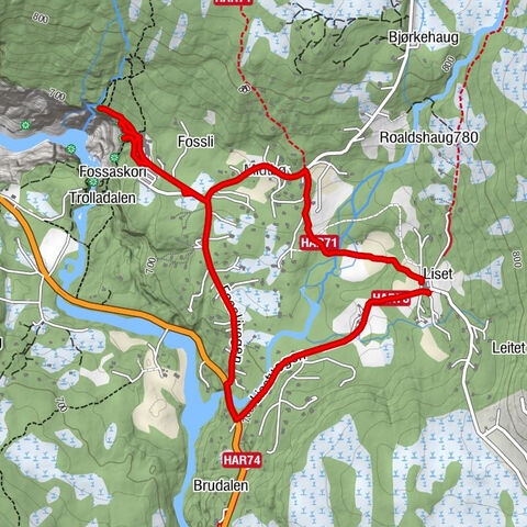 Liset - Vøringsfossen - Midtbø - Eidfjord