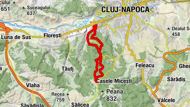 Cluj-Napoca - Belvedere Gălcer - Izvorul Gyűrű - Restaurant Roata Făget