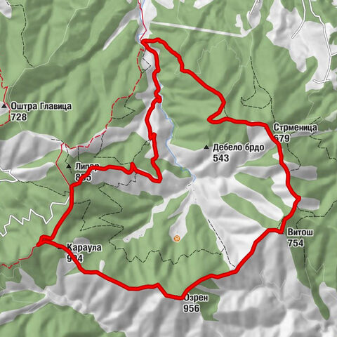 Матаруге - Караула - Озрен - Рибница