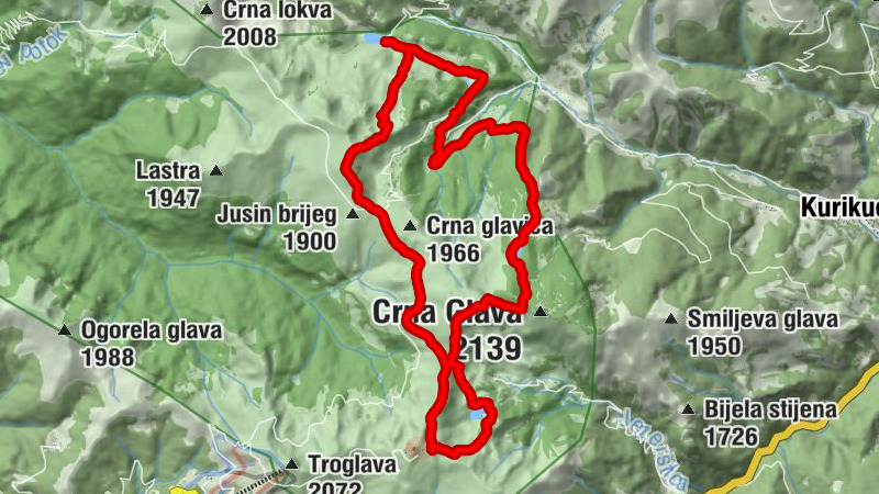 Katun Šiška - Laz - Katun Raković - Barice