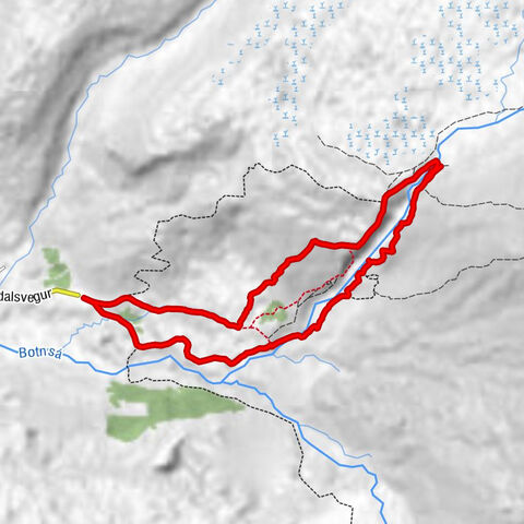 Hvalfjarðarsveit - Folaldafoss - Þvottahellir - Staur