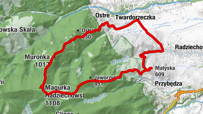 Matyska - Magurka Radziechowska - Muronka - Radziechowy
