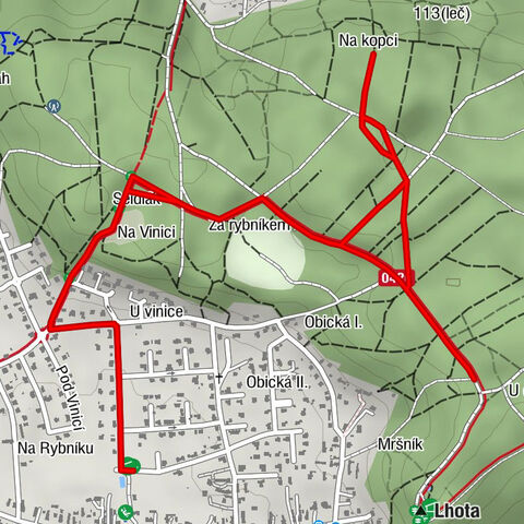 Vysoká nad Labem - Seidlák - Na kopci - Roudnička