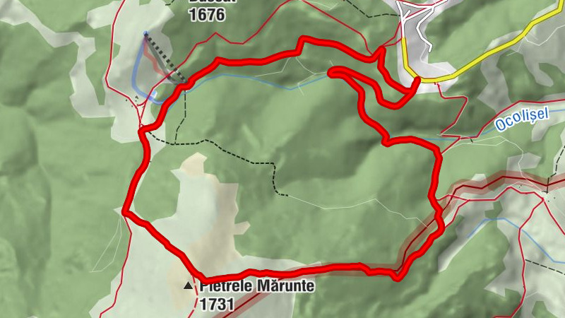 Băișoara - Pietrele Mărunte - Colțul Rotund