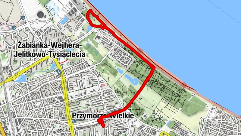 Przymorze Wielkie - Sopot - Jelitkowo