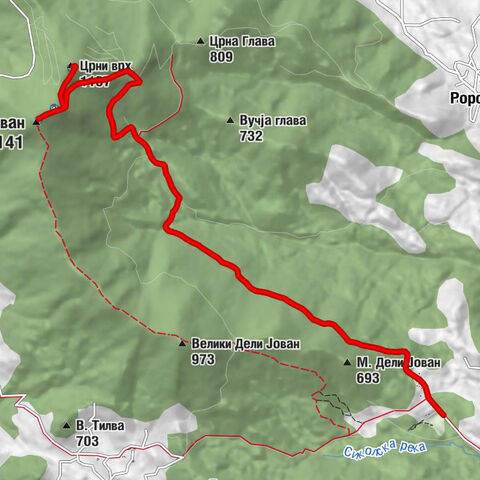 Stevanske livade - Дели Јован - Црни врх