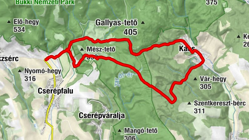 Cserépfalu - Útőrfülke - gulyásszállás - Farkas-kői-sziklaüreg
