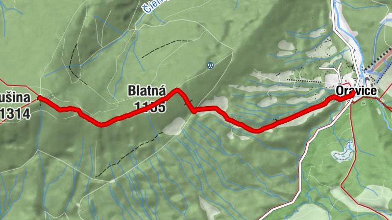 Oravice - Blatná - Rozhľadňa Skorušina - Skorušina