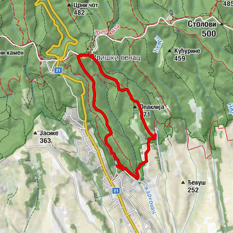 Ириг - Жарковац - Липове каскаде