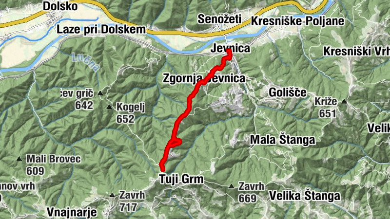 Jevnica - Mala Noga - Zgornja Jevnica