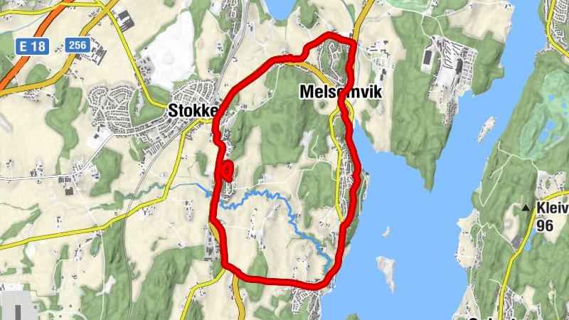 Melsomvik - Lillevarskogen - Stokke kirke - Stokke
