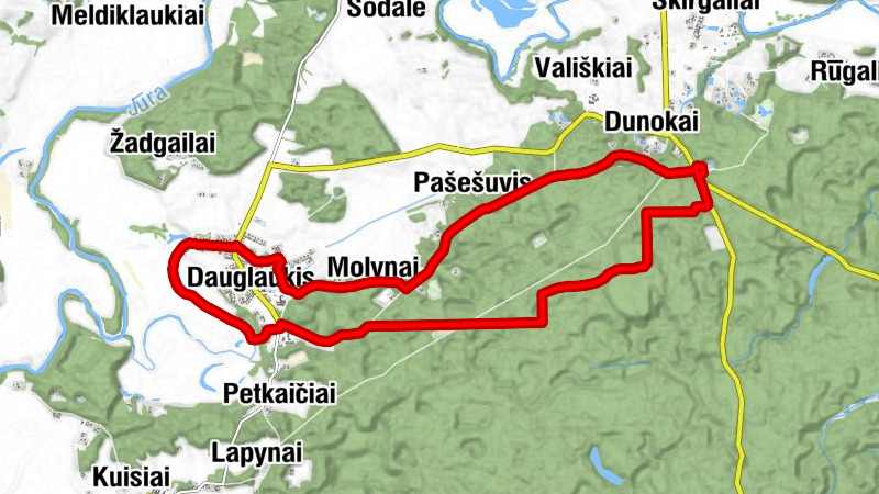 Tauragės seniūnija - Dunokai - Pašešuvis - Dauglaukis