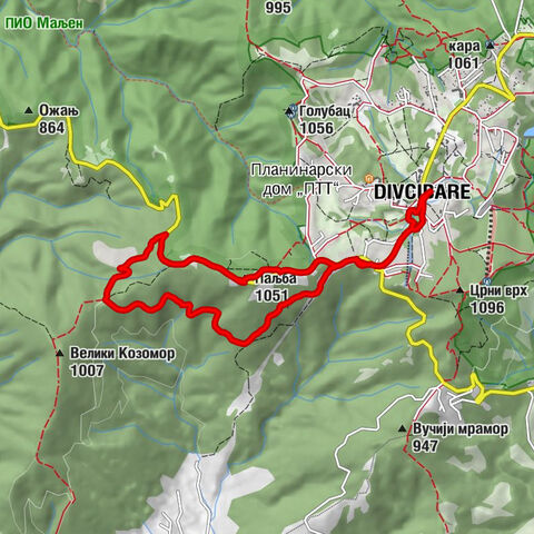Дивчибаре - Црква Светог Пантелејмона - Лучића ограда - Паљба
