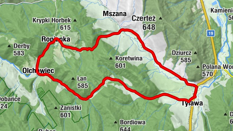Domeniko - Tylawa - Olchowiec - Chatka AKT Maluch
