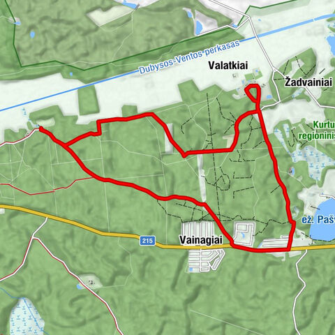 Bubių seniūnija - Valatkiai - Svilės kryžių kryžkelė - Vainagiai