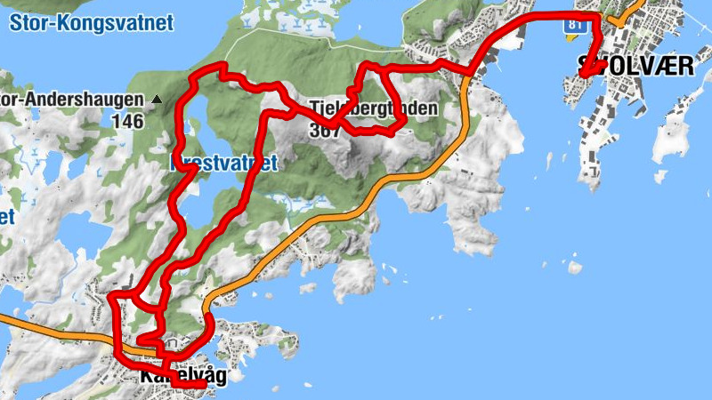 Svolvær - Tjeldbergtinden - Vågan kirke menighetshus - Kabelvåg