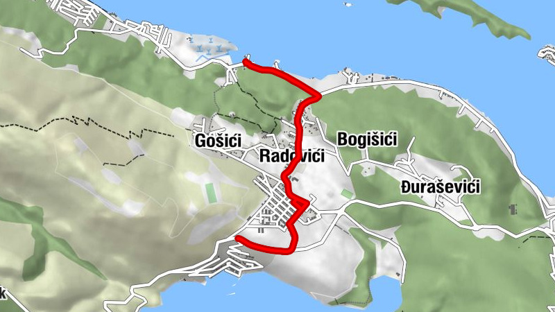 Bjelila - Porto Bjelila - Milovići - Radovići