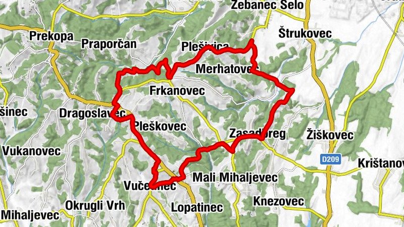 Habaj - Cimermanov breg - Mohokos - Međimurska županija