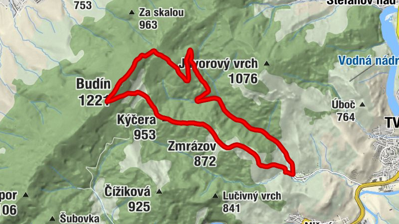 Zemianska Dedina - Zmrázov - Kýčera - Budín