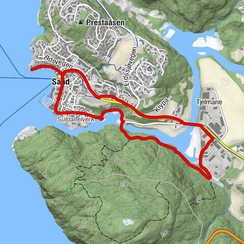 Suldal - Sand hurtigbåtkai - Sand