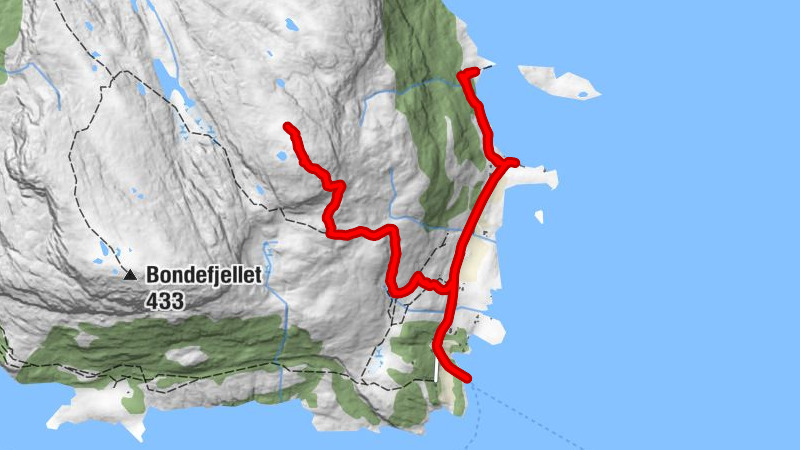 Solund - Losnegard - Stigfjellet - Totalnd