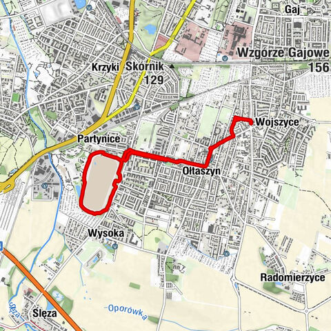 Wrocław - Ołtaszyn - Wysoka