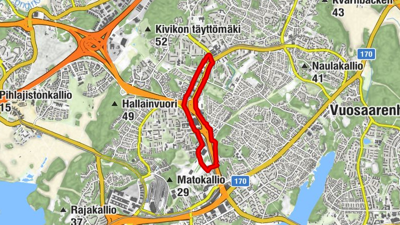 Kontula - Myllypuro - Korttelikonttori - Puotinharju