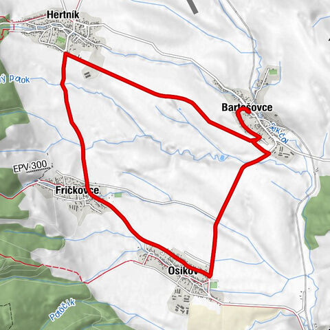 Bartošovce - Fričkovce - U Bociana - Osikov