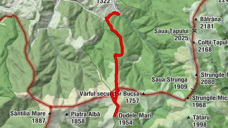 Moroeni - Șaua Dudele - Dudele Mari