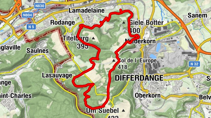 Pétange - Bei der Giedel Fond-de-Gras - Differdange