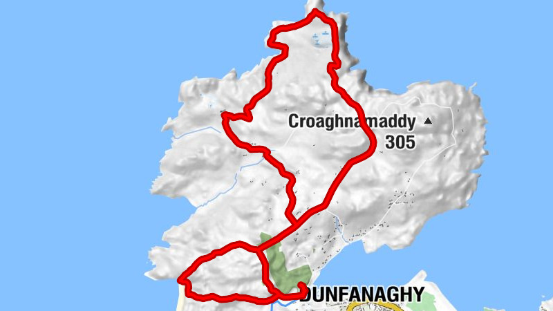 Largatreany - Coastguard Hill - Claggan Upper - Claggan