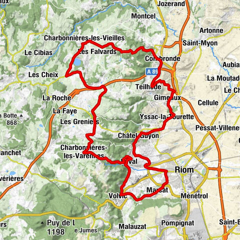 Rundweg vor den Toren von Riom – Zwischen Felsen und Wasser