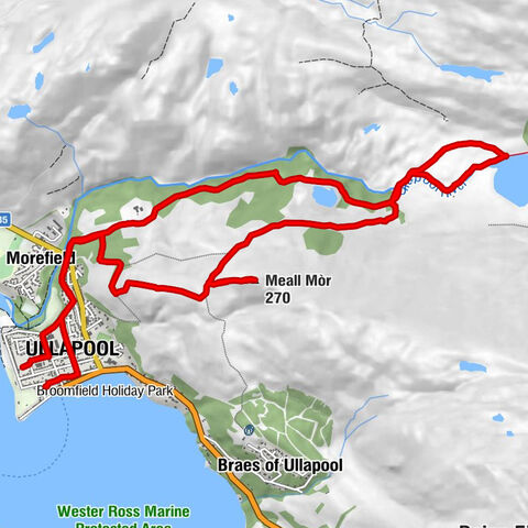 Ullapool-Meall Mòr-Loch Achall