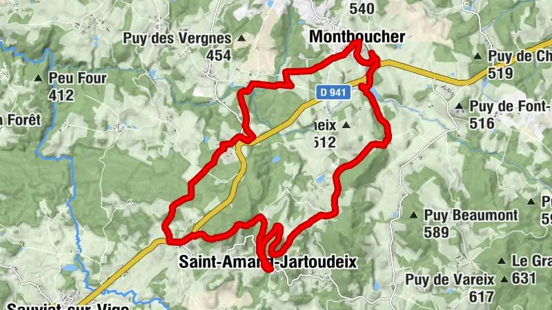 Circuit N°63 CC : Sentier "Histoire et Patrimoine" - Variante Est