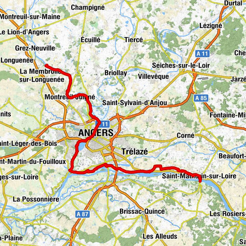 La Vélo Francette - from Longuenée-en-Anjou to Loire Authion
