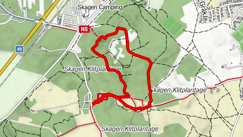 Versandete Kirche und schöne Heidelandschaft