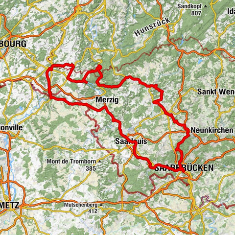 Saar-Mosel-Hochwald route
