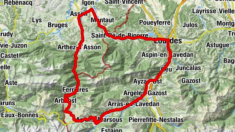 LE COL DU SOULOR DEPUIS LOURDES