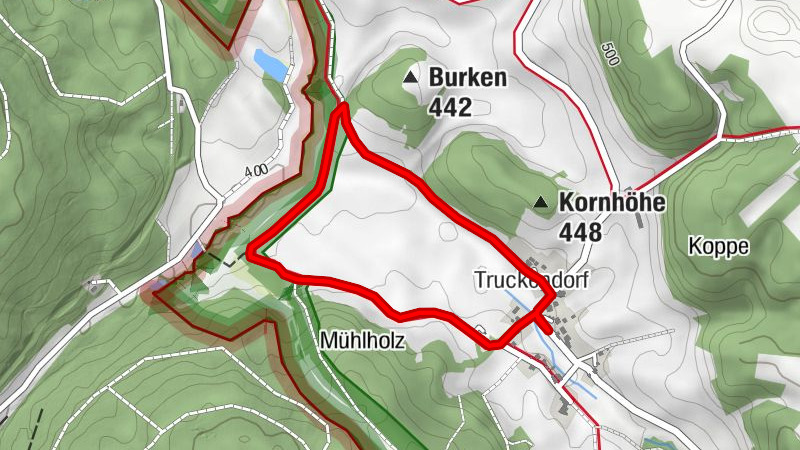 Nature Trail Truckendorf in the Green Belt Thuringia